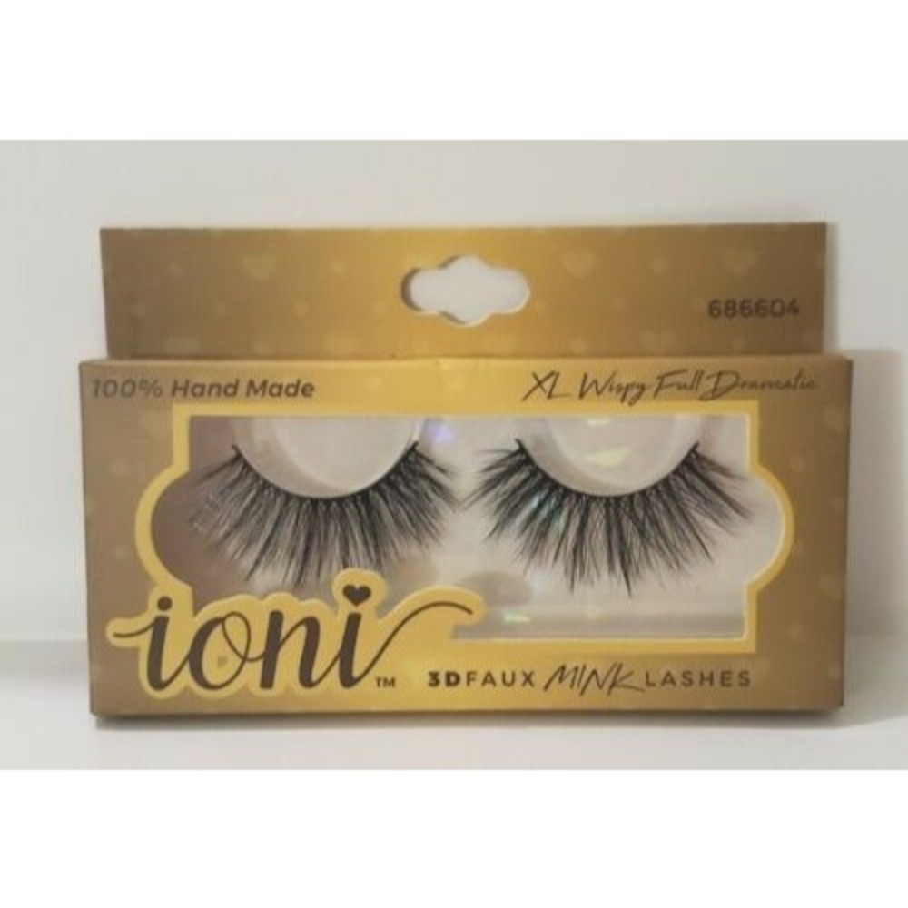Ioni 3D Faux Mink Lashes Wispy Full Dramatic 100% Hand Made Flexible Band